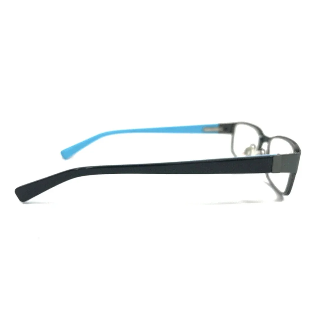Nike Kids Eyeglasses Frame 5567 307 Gunmetal Gray Black Blue Rectangle 48-16-130